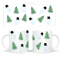 Christmas Tree Mug Wrap Mug PNG Sublimation And Cutting Design Chrismast 11oz 15oz Coffee Cup 0