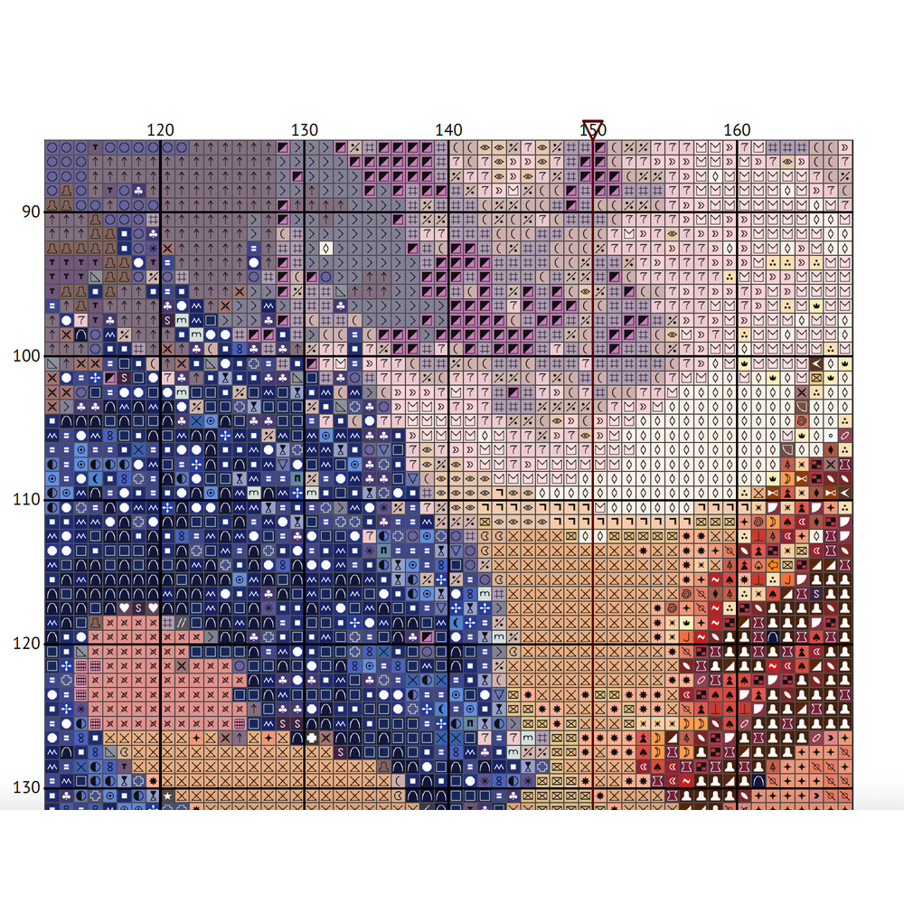 Dragons Stitch Pattern PDF Digital Dragons Love Under The Moon 2