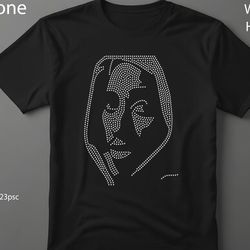 tupac rhinestone template (1003)