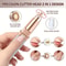 2in1 LED Hair Shaver Eyebrow Razor Rechargeable Womens Grooming Tool for Facial Hair Peach F
