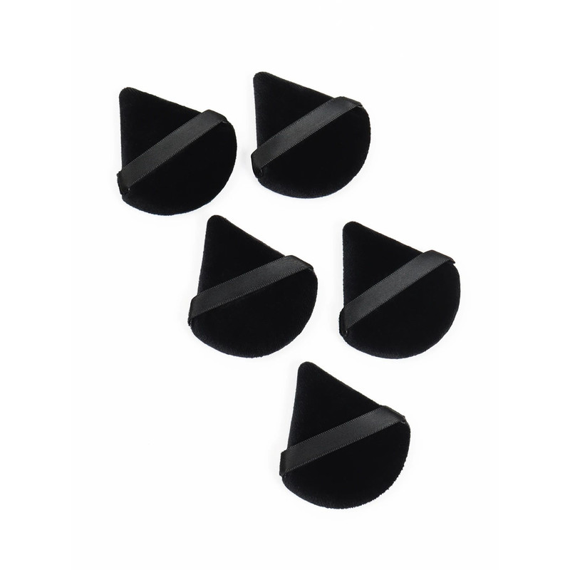 Black Triangle Powder Puff SetSoft Velvet Facial Makeup Sponges For Foundation Loose Powder Contou 0