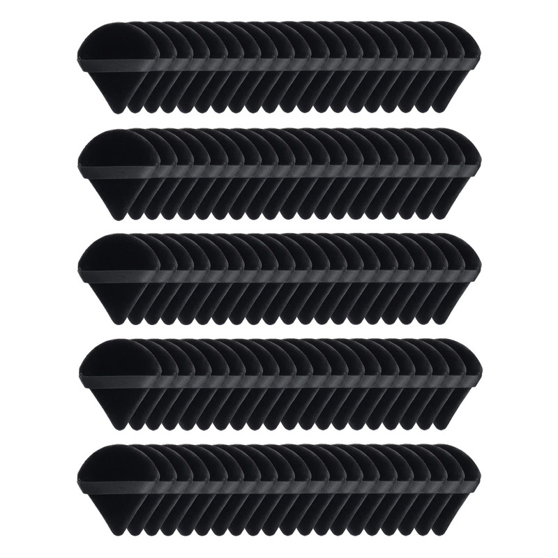 Black Triangle Powder Puff SetSoft Velvet Facial Makeup Sponges For Foundation Loose Powder Contou 5