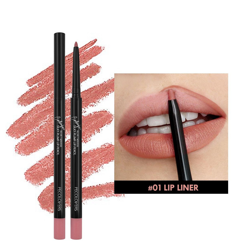 Matte Lipliner Pencil for Red Contour Tint Waterproof Long Lasting Lipstick NonStick Cup Mo
