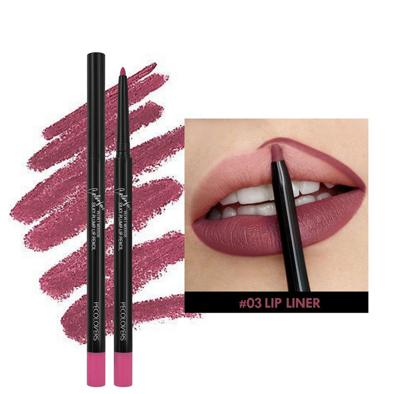 Matte Lipliner Pencil for Red Contour Tint Waterproof Long Lasting Lipstick NonStick Cup Mo