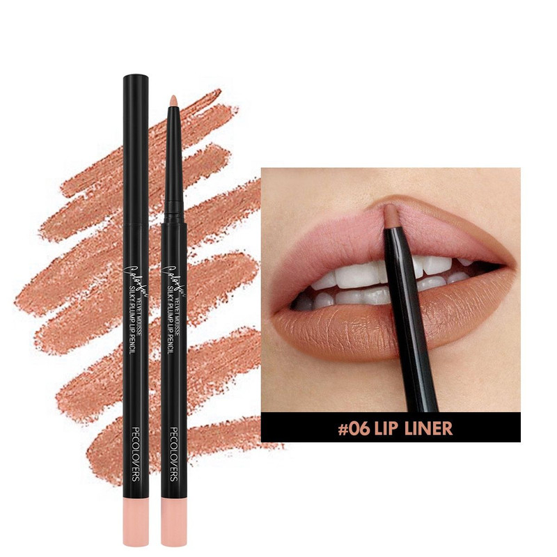 Matte Lipliner Pencil for Red Contour Tint Waterproof Long Lasting Lipstick NonStick Cup Mo