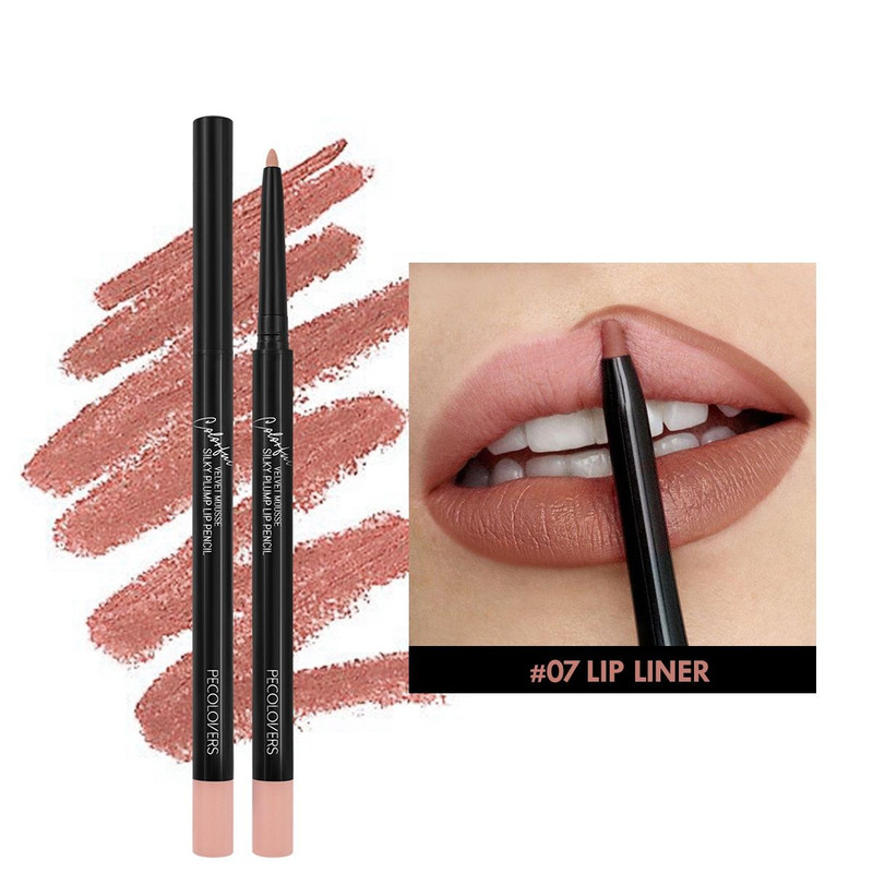 Matte Lipliner Pencil for Red Contour Tint Waterproof Long Lasting Lipstick NonStick Cup Mo
