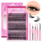 GROINNEYA DIY Lash Extension Kit Cluster Lashes With Bond Seal For SalonQuality At Home 3
