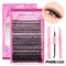 GROINNEYA DIY Lash Extension Kit Cluster Lashes With Bond Seal For SalonQuality At Home 11