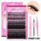 GROINNEYA DIY Lash Extension Kit Cluster Lashes With Bond  Seal For SalonQuality At Home 12
