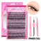 GROINNEYA DIY Lash Extension Kit Cluster Lashes With Bond Seal For SalonQuality At Home 2