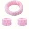 Velvet Facial High Elastic Makeup Hairband Face Wash Wristband Set Soft Skin Care Spa Essentials 6