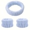 Velvet Facial High Elastic Makeup Hairband Face Wash Wristband Set Soft Skin Care Spa Essentials 9