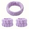 Velvet Facial High Elastic Makeup Hairband Face Wash Wristband Set Soft Skin Care Spa Essentials 10