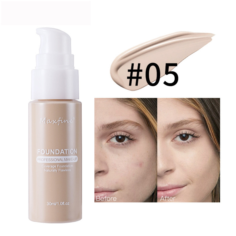Lightweight Liquid Foundation With Full Coverage OilControl Waterproof  SweatResistant Concealer 9