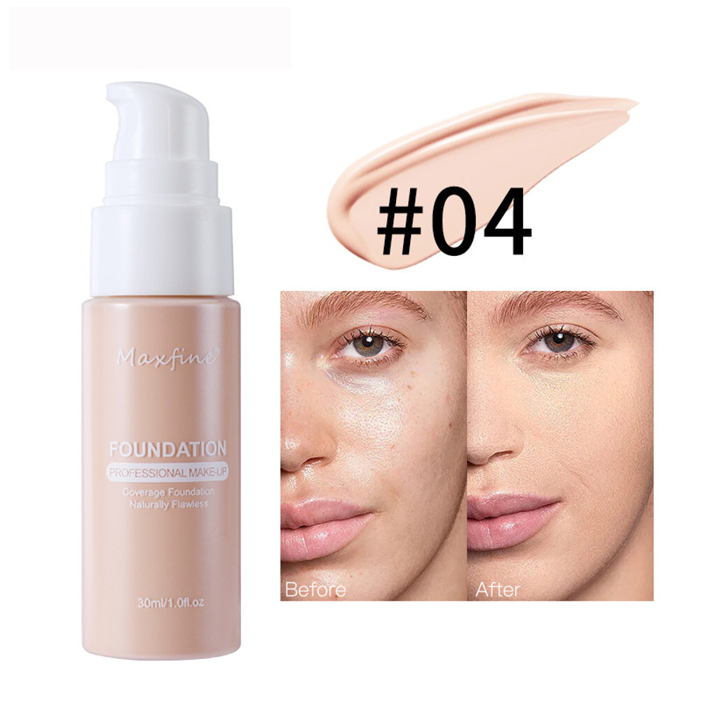 Lightweight Liquid Foundation With Full Coverage OilControl Waterproof  SweatResistant Concealer 8
