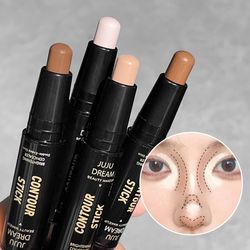 double ended dual purpose highlighter & contour stick 3d nose shadow, facial sculpting, brighten & trim
