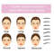 8 In 1 Reusable Eyebrow Stencil Kit Brow Stamp Template Shape Set For Perfect Eyebrows 5