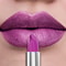 Bold & Intense Glitter Shiny Metallic Lipstick Pearlescent Lip Tint, Long Lasting Matte Lip Makeup