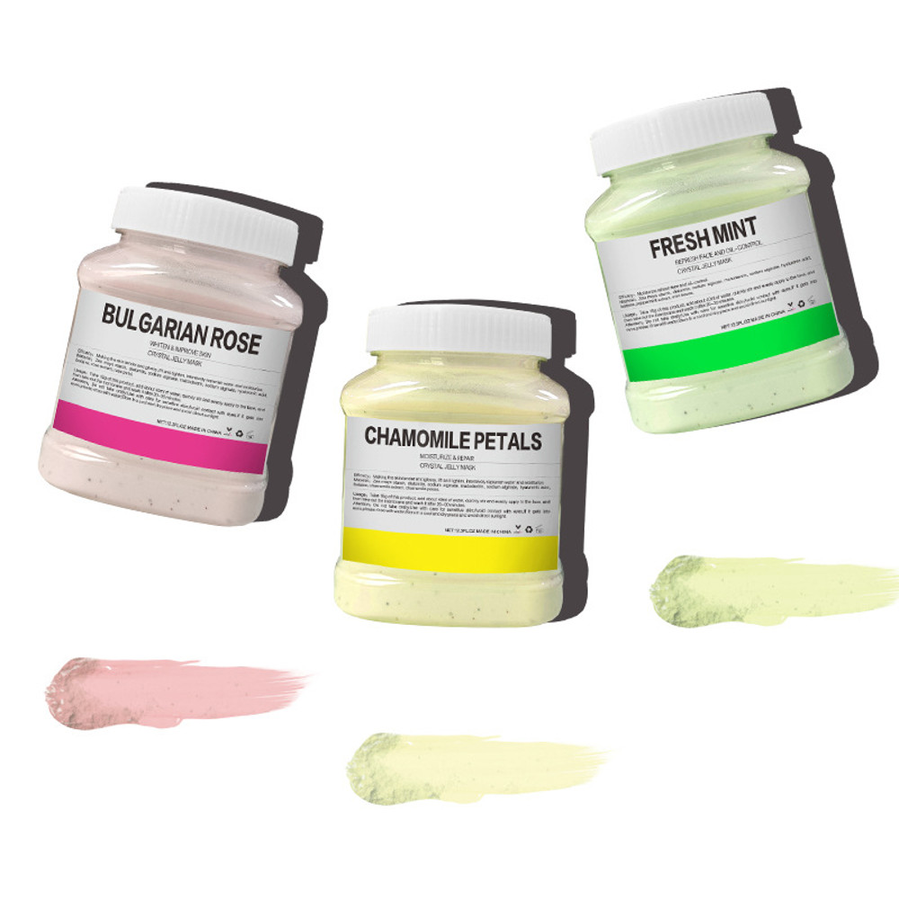 350g Hydrating 24K Gold Soft Mask Powder Rose Petal Crystal Jelly Mask Powder Skin Care 2