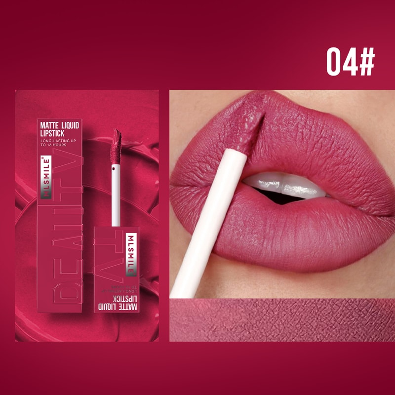 3D Matte Lipstick Velvety Satin Gloss Liquid Matte Lip Color Waterproof Long Lasting Glaze Non Stic 5