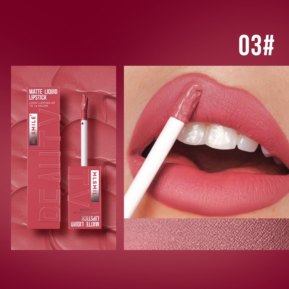 3D Matte Lipstick Velvety Satin Gloss Liquid Matte Lip Color Waterproof Long Lasting Glaze Non Stic 10