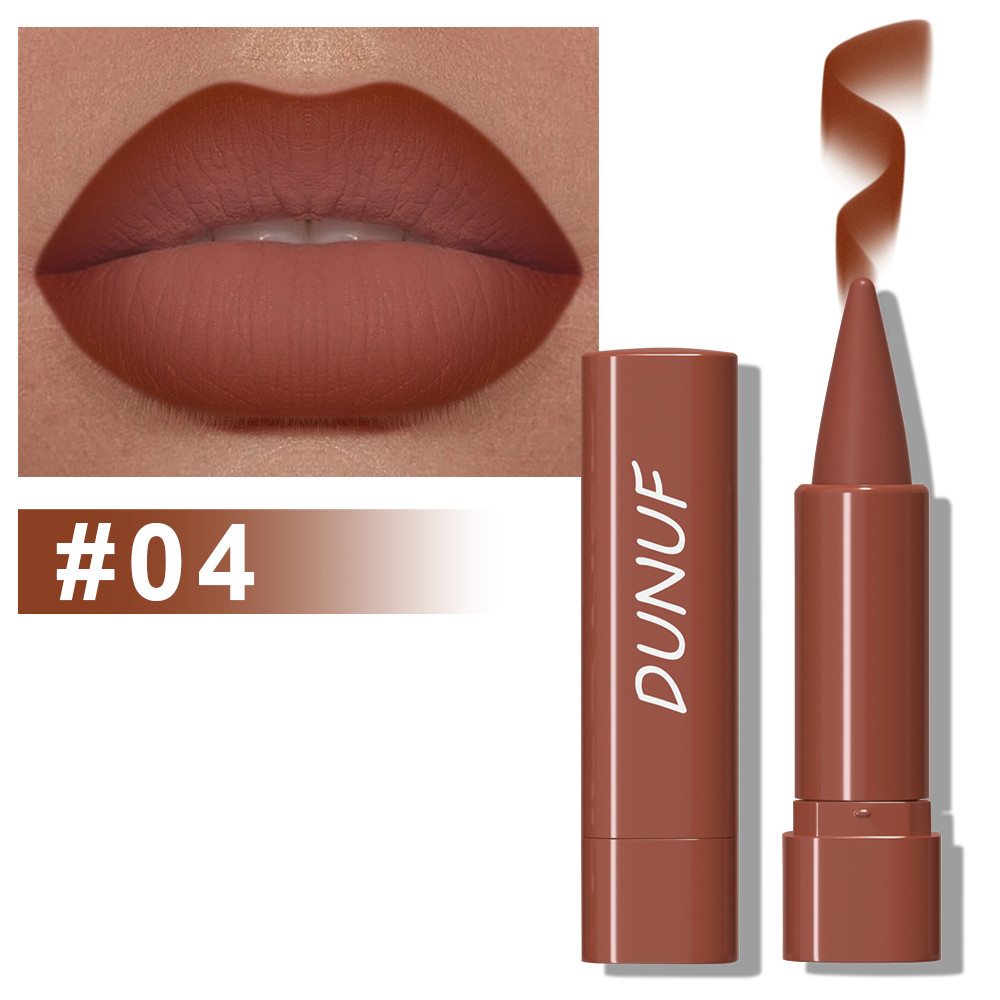 Gradient Lip Liner Pen with Matte Velvet Finish, Smooth Application Lipstick, Precise Tapered Tip, Long-Lasting Wear