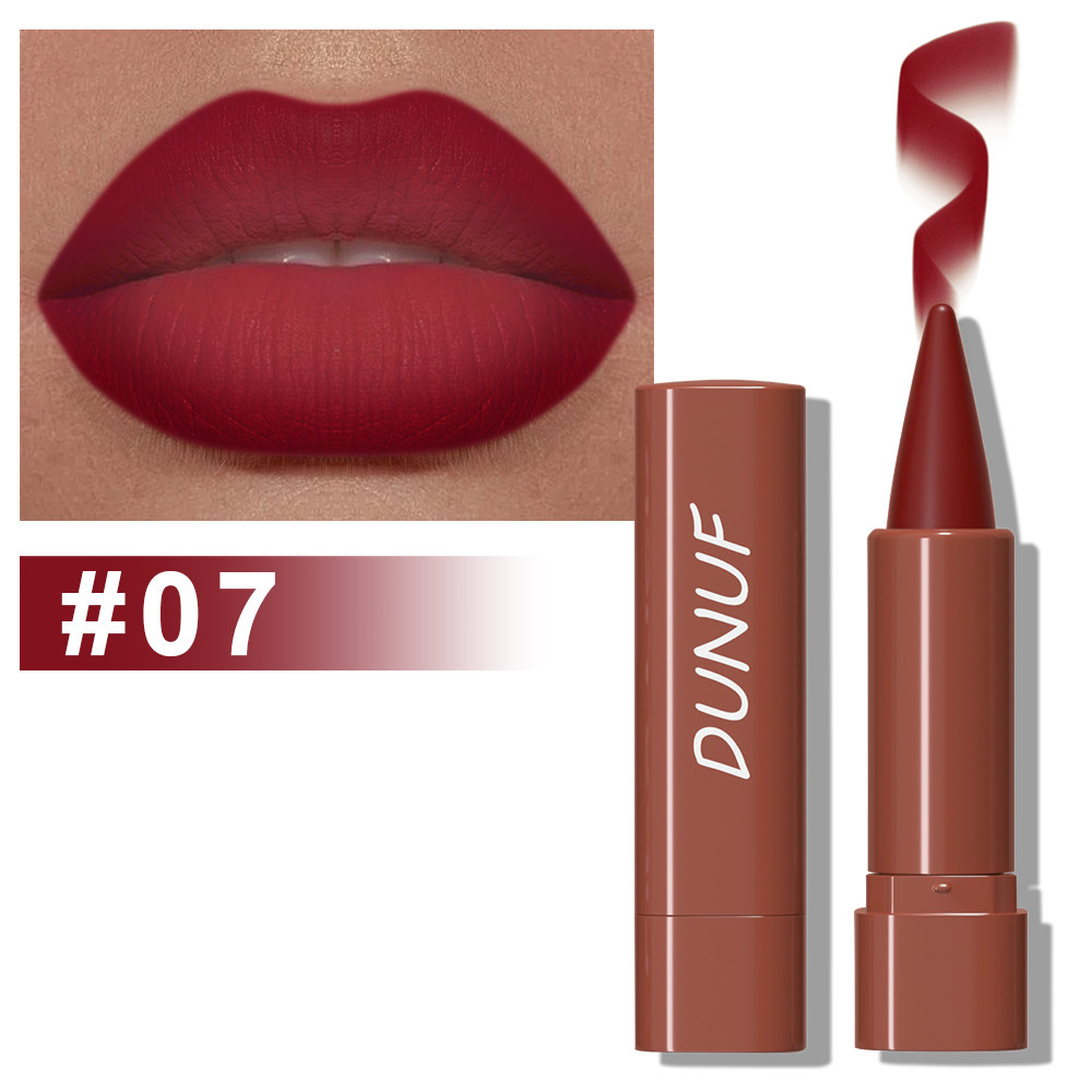 Gradient Lip Liner Pen with Matte Velvet Finish, Smooth Application Lipstick, Precise Tapered Tip, Long-Lasting Wear