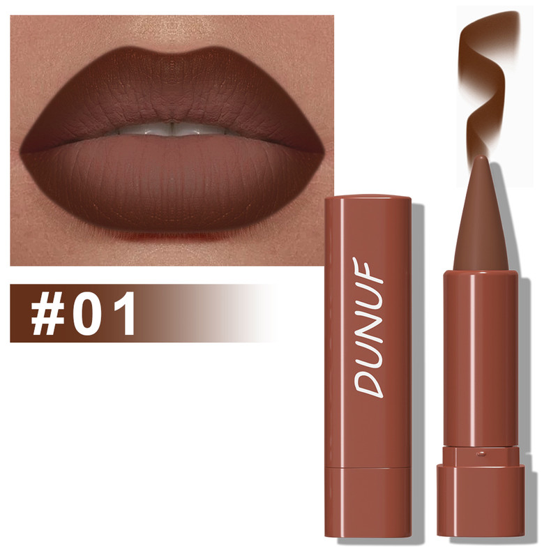 Gradient Lip Liner Pen with Matte Velvet Finish, Smooth Application Lipstick, Precise Tapered Tip, Long-Lasting Wear