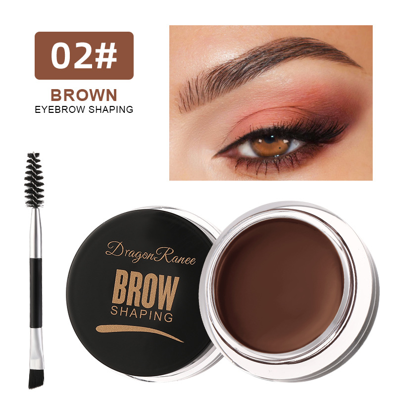 Dragon Ranee Wild Eyebrow Styling Eyebrow Cream, Multi Use Styling Eyebrow Gel Soap Wax, 6 Color Long Lasting Waterproof
