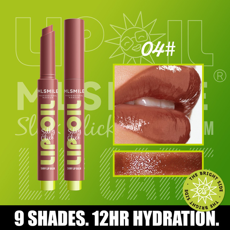 Multi-color Silky Click Lip Care Hydrating Lip Gloss, Radiant Mirror High Shine, Effortless Press, Long Lasting Sexy