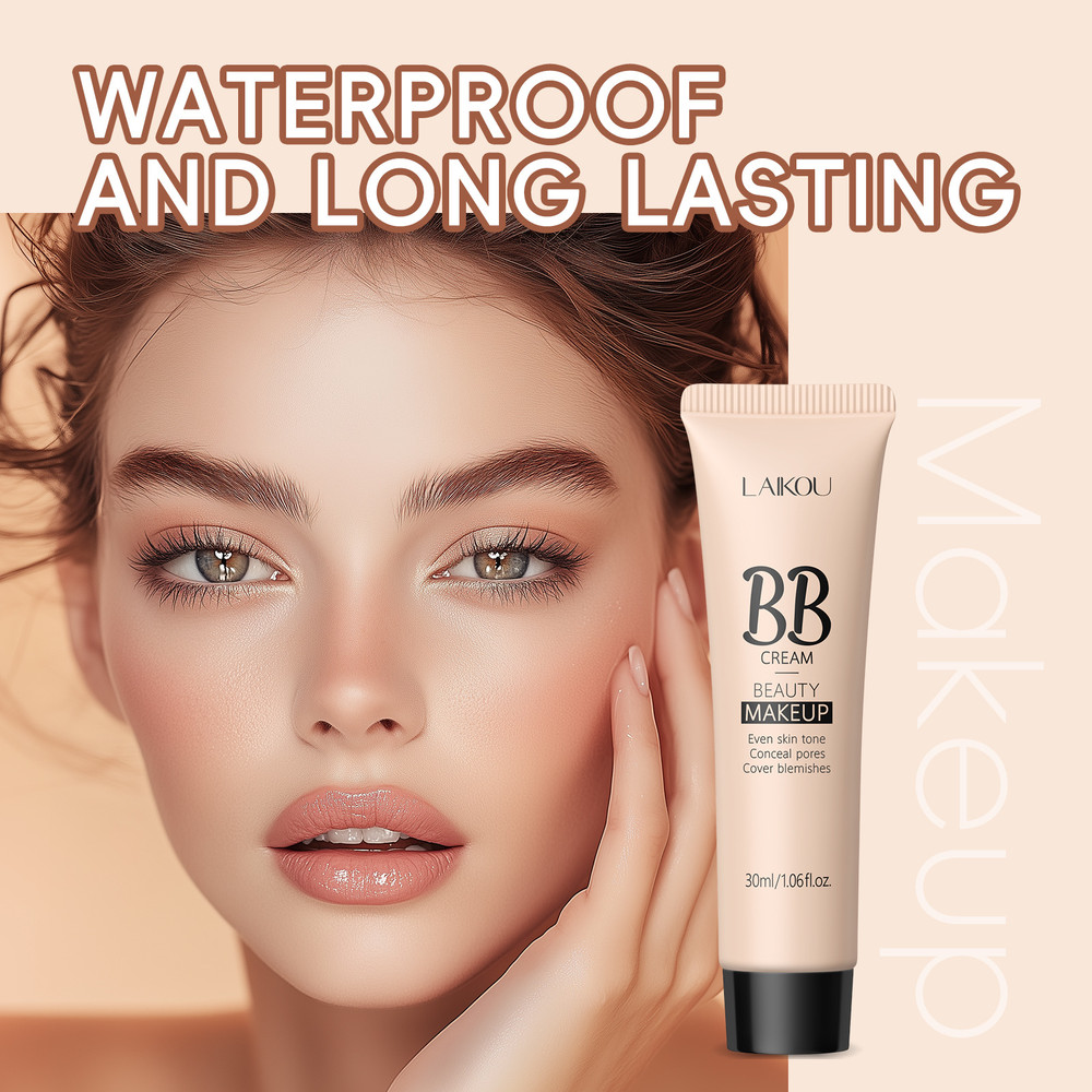 Natural Facial Concealer Primer, BB Cream for Flawless Coverage, Moisturizing Color Correcting Cream, Lightweight Finish