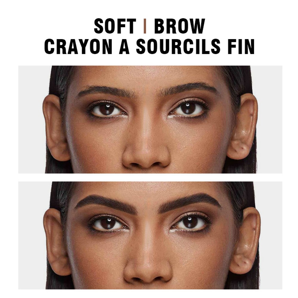 Double-headed Rotable Eyebrow Pen, Waterproof 1.5mm Fine Refill, Dual Eyebrow Brush, Wild Natural Brow Precision