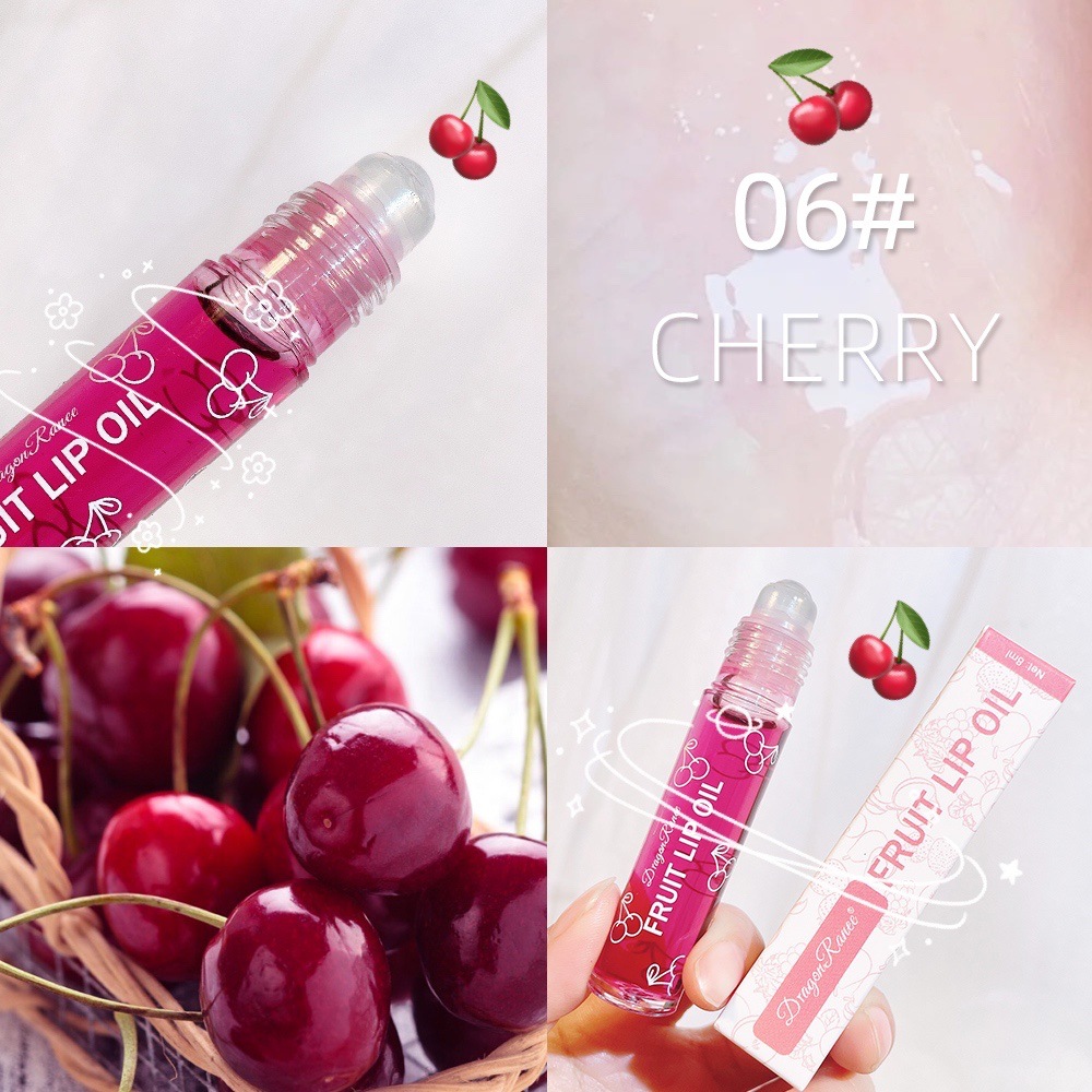 Roll On Lip Oil Nourishing Lip Balm Liquid for Smooth Soft Lips, Moisturizing & Hydrating Lip Gloss, Long Lasting Shine