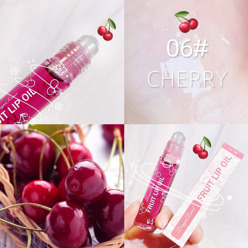 Roll On Lip Oil Nourishing Lip Balm Liquid for Smooth Soft Lips, Moisturizing & Hydrating Lip Gloss, Long Lasting Shine