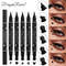 Double head Star Seal Eyeliner, Waterproof Non-smudging Liquid Pen, Novice Heart Plum Stamp, Tail Precision
