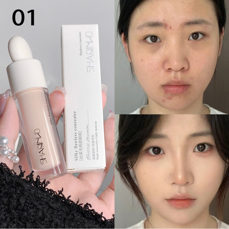 Silky Full Coverage Concealer, Cover Acne Marks & Spots, Dark Eye Circles, Face Brightening, Skin Whitening Concealer