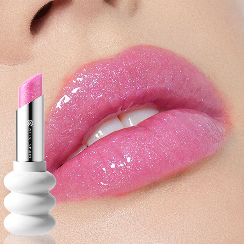 Fine Shimmer Nourishing Lipstick, Light Lipstick Long Lasting Colors, Easy to Apply Lip Moisturizing Lipstick