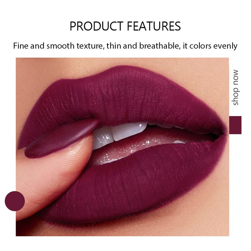 Matte Lipstick 5 Color Palette Combination 5 Section Velvet Mist Non Stick Cup Lip Gloss Lipstick L 4