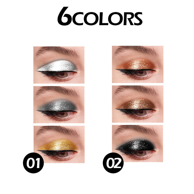 Smoky Eye Water Eyeshadow Diamond Liquid Pearl Shimmer Eye Shadow Liquid Lip Dye AllDay Wear Crease 1