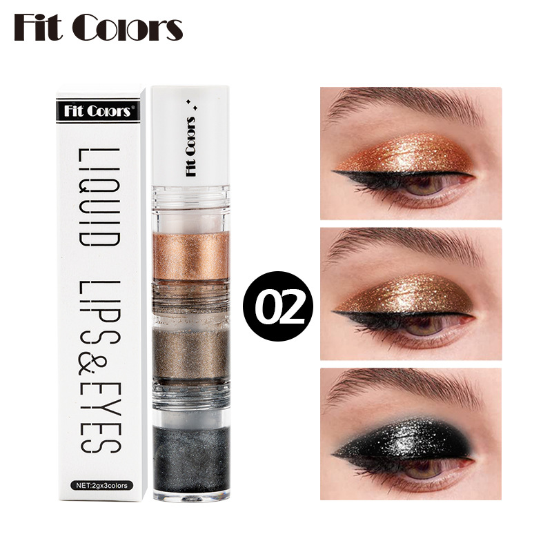 Smoky Eye Water Eyeshadow Diamond Liquid Pearl Shimmer Eye Shadow Liquid Lip Dye AllDay Wear Crease 7