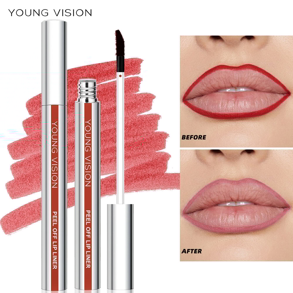 Tear Off Lip Liner Peel Off Lip Liner Matte Smudge Free Hook And Loop Lip Pencil Long Lasting Makeu 2