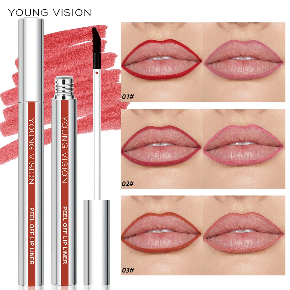 Tear Off Lip Liner Peel Off Lip Liner Matte Smudge Free Hook And Loop Lip Pencil Long Lasting Makeu 3