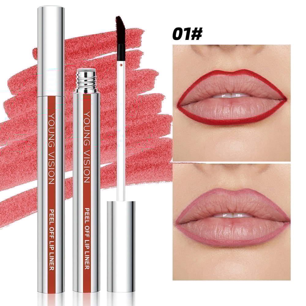 Tear Off Lip Liner Peel Off Lip Liner Matte Smudge Free Hook And Loop Lip Pencil Long Lasting Makeu 8