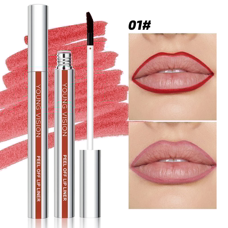 Tear Off Lip Liner Peel Off Lip Liner Matte Smudge Free Hook And Loop Lip Pencil Long Lasting Makeu 8