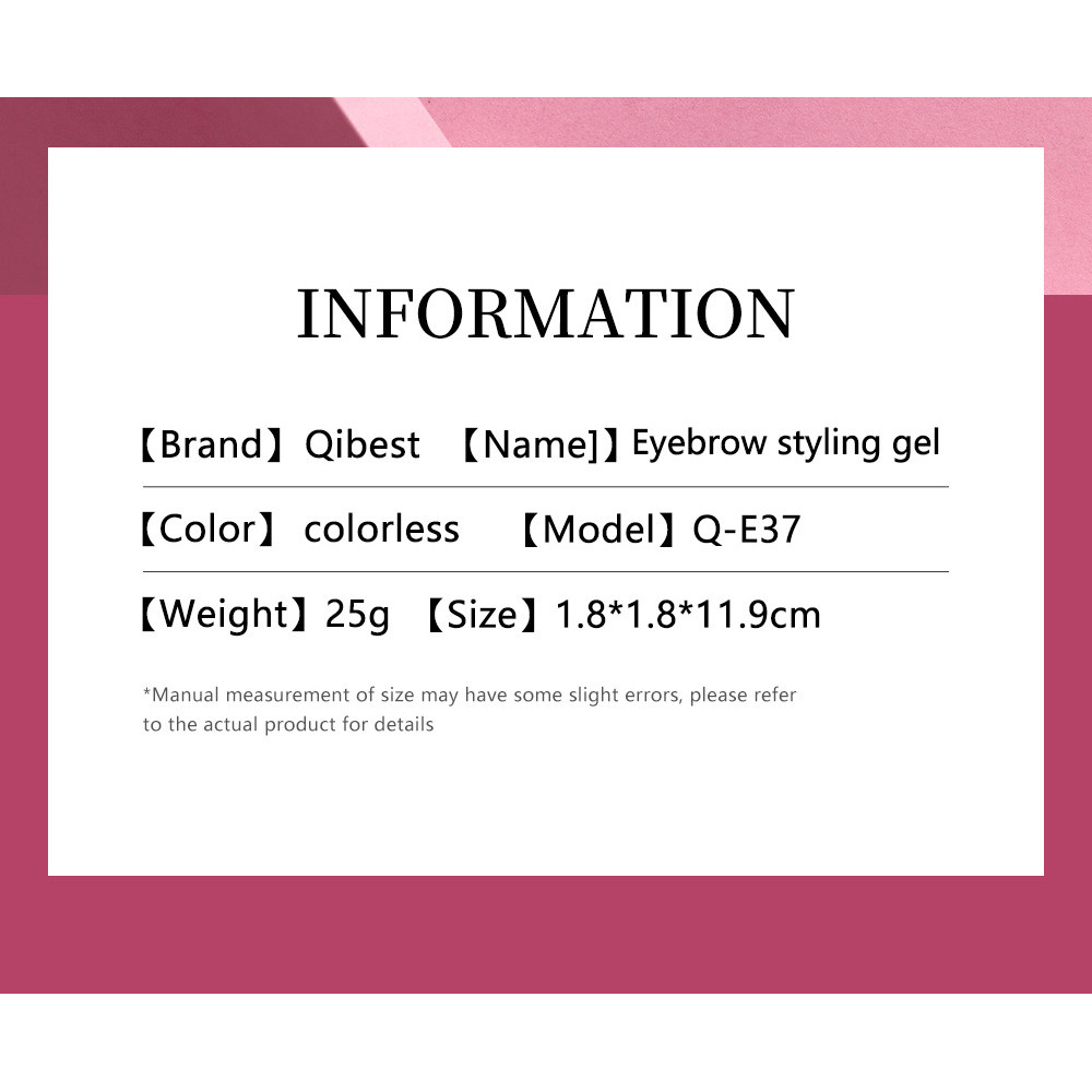 Clear Eyebrow Setting Gel, Waterproof Sweatproof Brow Coat, Long Lasting Non Fading Brow Grooming Serum