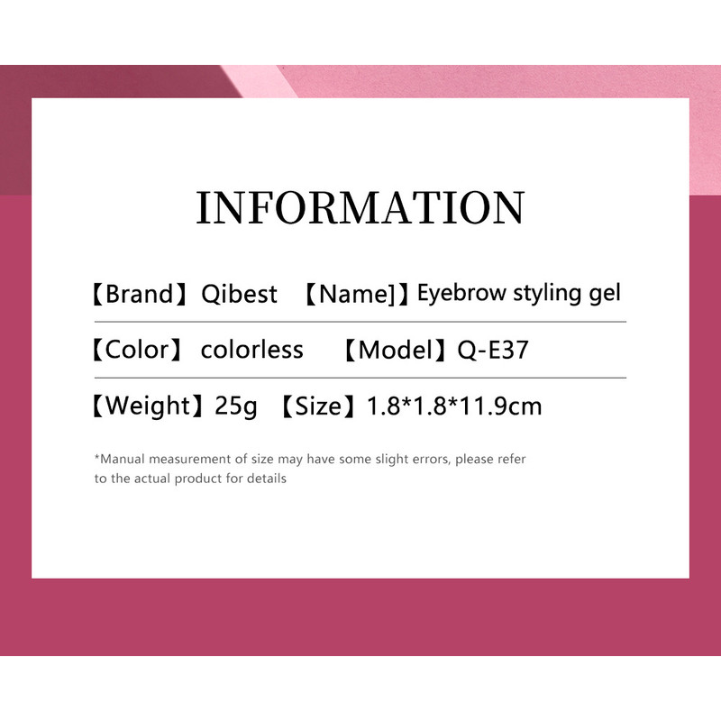 Clear Eyebrow Setting Gel, Waterproof Sweatproof Brow Coat, Long Lasting Non Fading Brow Grooming Serum