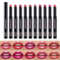 Slant Mouth Pearlescent Twist Up Lipstick Swivel Slant Mouth Design Long Lasting Color Lip Gloss 10 1