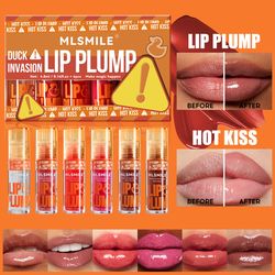 plump lip gloss set, pearl mirror finish, long lasting moisturizing lip balm, liquid mouth red lip glaze