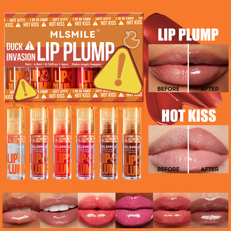 Plump Lip Gloss Set Pearl Mirror Finish Long Lasting Moisturizing Lip Balm Liquid Mouth Red Lip Gla 0