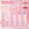 Colorful Changing Thermochromic Pink Three Diamond Crystal Lipstick, Waterproof Long Lasting Moisturising Lip Colour